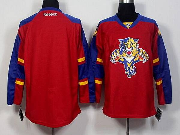 Blank Reebok Florida Panthers red Home jersey