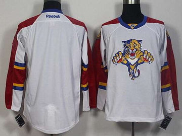 Blank Reebok Florida Panthers white Away jersey