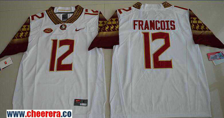 Deondre Francois Florida State Seminoles white jersey