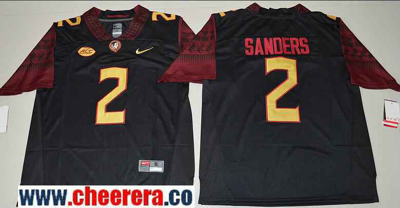 Deion Sanders Florida State Seminoles black jersey