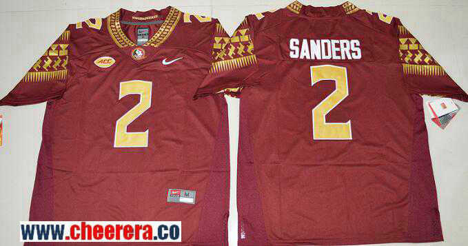 Deion Sanders Florida State Seminoles red jersey