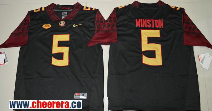 Jameis Winston Florida State Seminoles black jersey