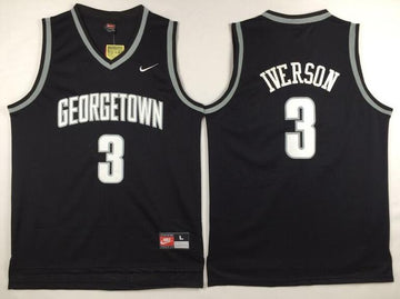 Allen Iverson Georgetown Hoyas black jersey