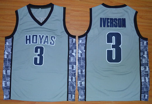 Allen Iverson Georgetown Hoyas gray jersey