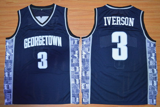 Allen Iverson Georgetown Hoyas navy jersey