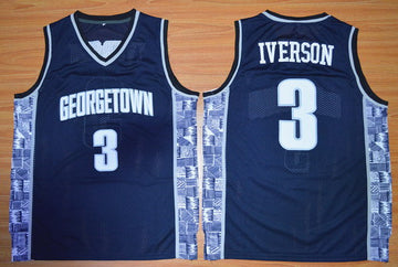 Allen Iverson Georgetown Hoyas navy jersey