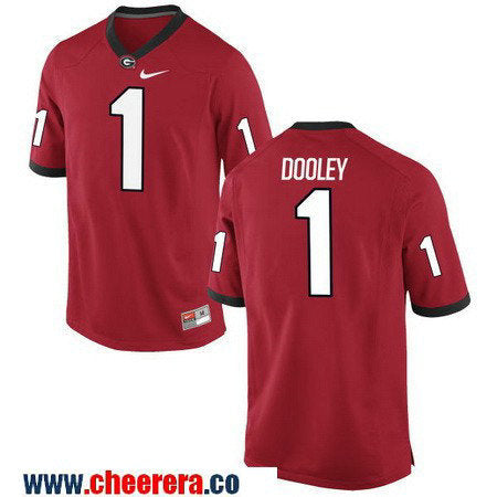 Vince Dooley Georgia Bulldogs red jersey