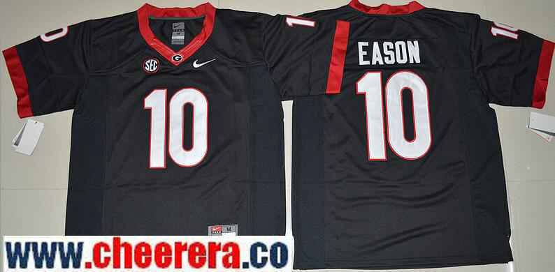 Jacob Eason Georgia Bulldogs black Limited jersey