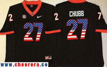 Nick Chubb Georgia Bulldogs black Fashion jersey