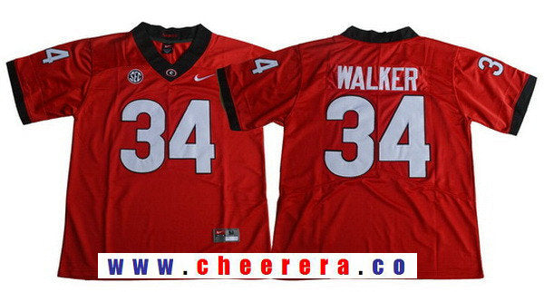 Herschel Walker Georgia Bulldogs red Limited jersey