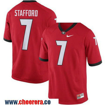 Matthew Stafford Georgia Bulldogs red jersey