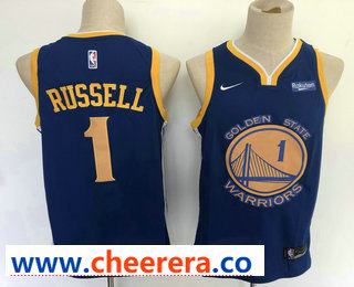 D'Angelo Russell Golden State Warriors blue jersey