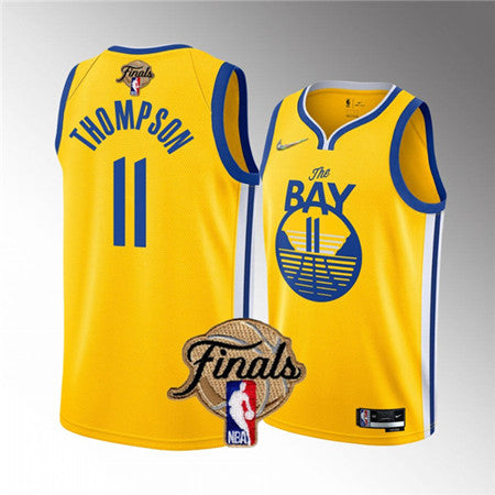 Klay Thompson Golden State Warriors yellow jersey
