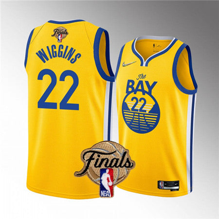 Andrew Wiggins Golden State Warriors yellow jersey