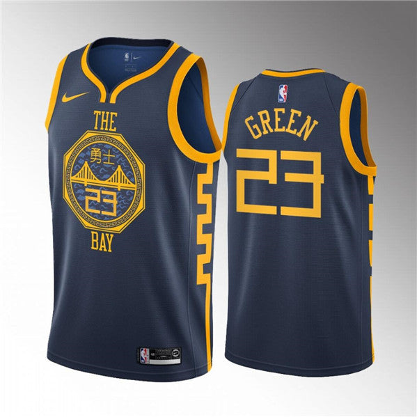 Draymond Green Golden State Warriors navy jersey