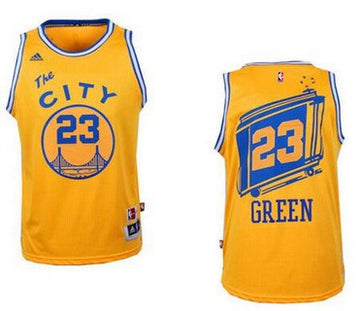 Draymond Green Golden State Warriors yellow Retro jersey