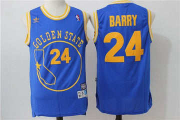 Rick Barry Golden State Warriors blue Throwback jersey
