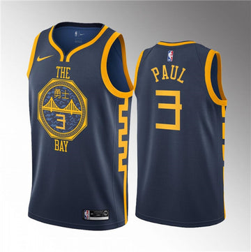 Chris Paul Golden State Warriors navy jersey