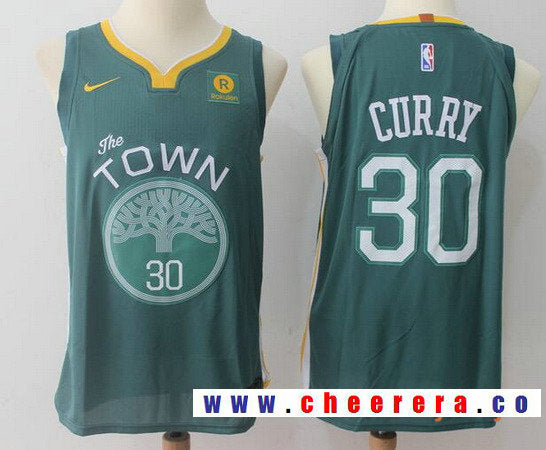 Curry Golden State Warriors green jersey