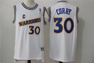 Stephen Curry Golden State Warriors white Throwback jersey