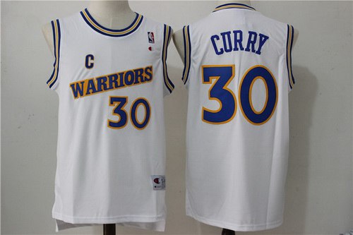 Stephen Curry Golden State Warriors white Throwback jersey