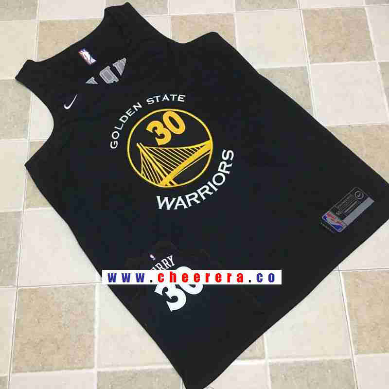Stephen Curry All Golden State Warriors black jersey