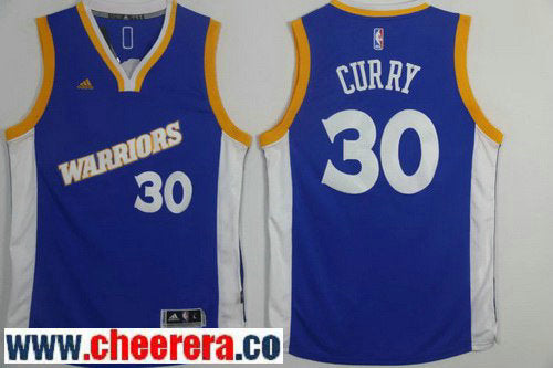 Stephen Curry Golden State Warriors blue Retro jersey