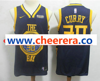Stephen Curry New Golden State Warriors navy jersey