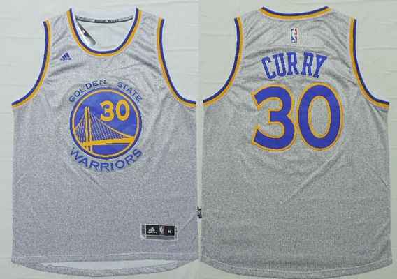Stephen Curry Revolution Golden State Warriors gray jersey