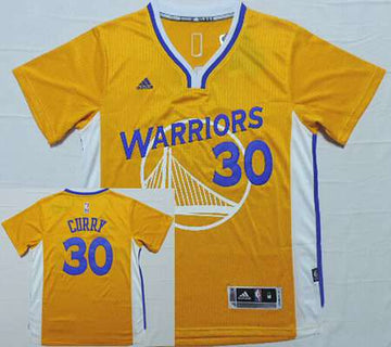 Stephen Curry Revolution Golden State Warriors yellow jersey