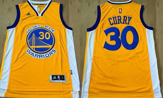 Stephen Curry Revolution Golden State Warriors yellow jersey