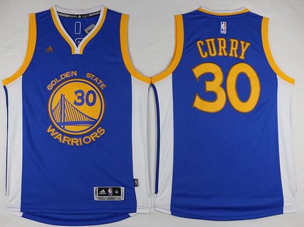 Stephen Curry Revolution Golden State Warriors blue Fashion jersey