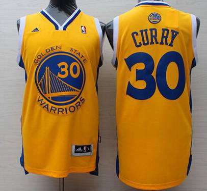 Stephen Curry Revolution Golden State Warriors yellow jersey