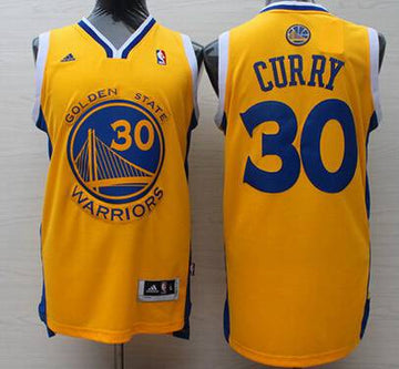 Stephen Curry Revolution Golden State Warriors yellow jersey