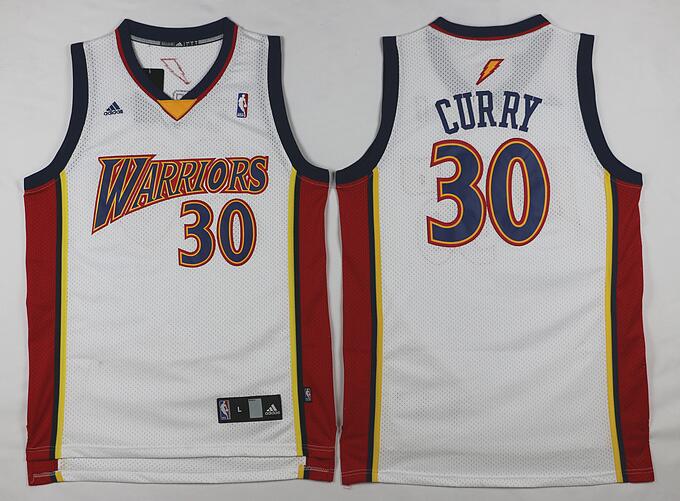 Stephen Curry Rookie Golden State Warriors white jersey