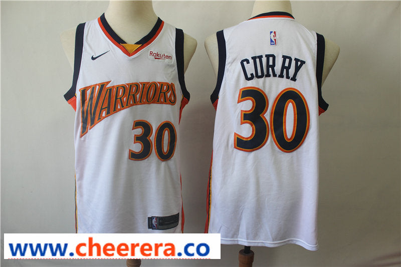 Stephen Curry Golden State Warriors white Throwback jersey