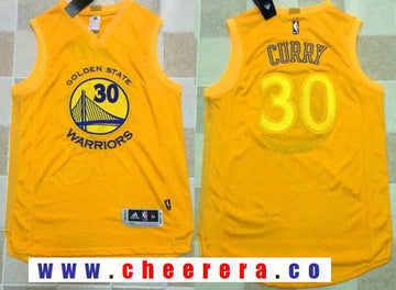 Stephen Curry Golden State Warriors yellow jersey