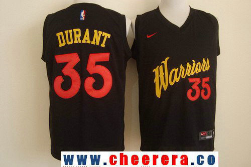 Kevin Durant Golden State Warriors black Fashion jersey