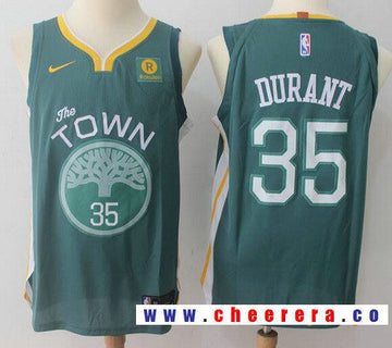 Kevin Durant Golden State Warriors green jersey