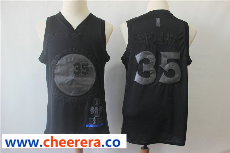 Kevin Durant MVP Golden State Warriors black jersey
