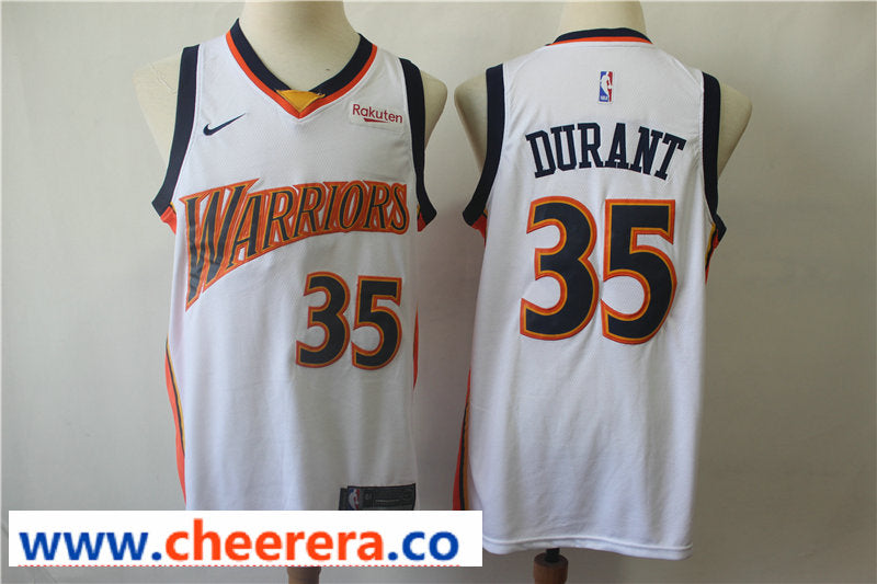 Kevin Durant Golden State Warriors white Throwback jersey