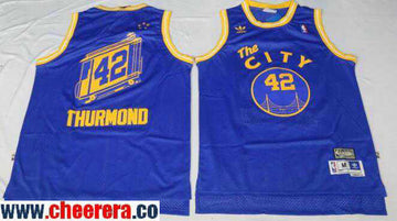 Nate Thurmond The Golden State Warriors blue Throwback jersey