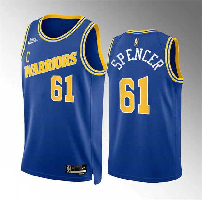 Pat Spencer Golden State Warriors blue Classic jersey