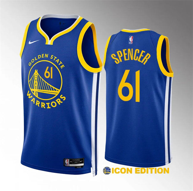 Pat Spencer Golden State Warriors blue jersey