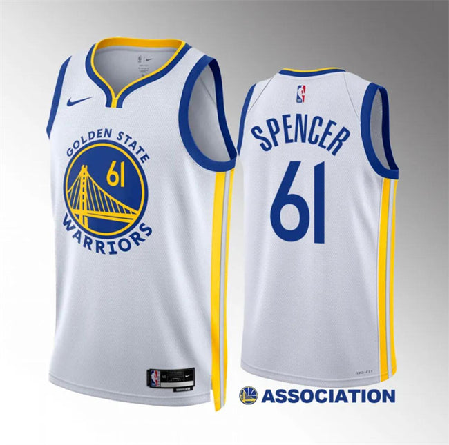 Pat Spencer Golden State Warriors white jersey