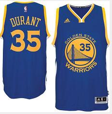 Kevin Durant Adidas Golden State Warriors royal Road jersey
