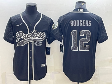 Aaron Rodgers Green Bay Packers black jersey