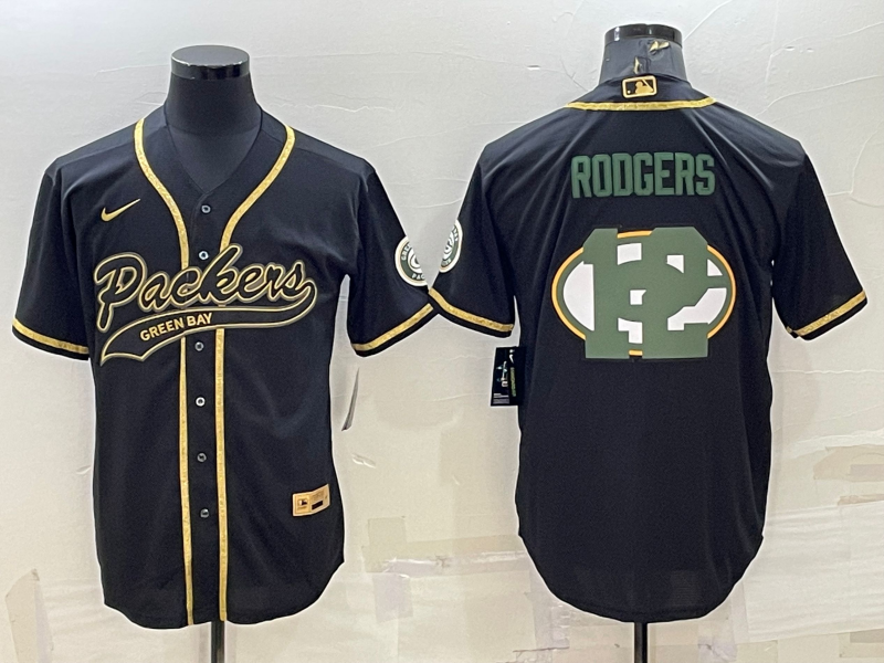Aaron Rodgers Green Bay Packers black jersey
