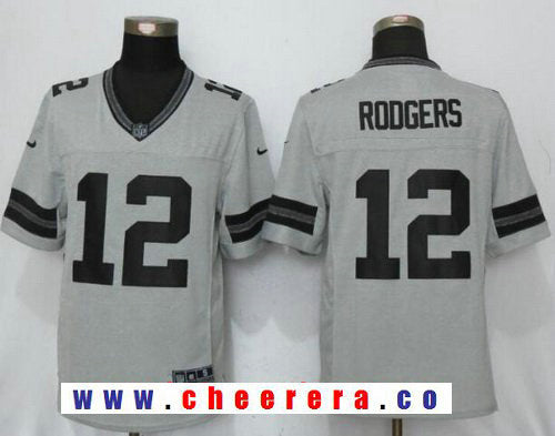 Aaron Rodgers Green Bay Packers gray Limited jersey