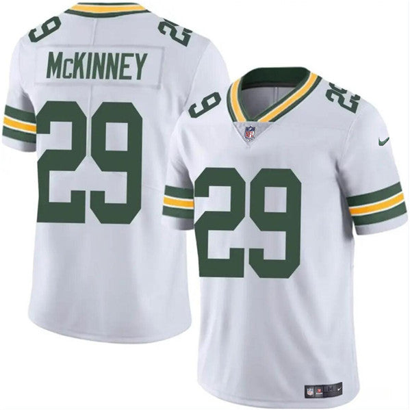 Xavier McKinney Green Bay Packers white Vapor jersey